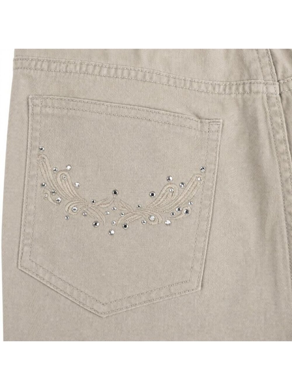 Chico's beige Career sequin pockets womens pants sz 0 sz 4 - Picture 5 of 6